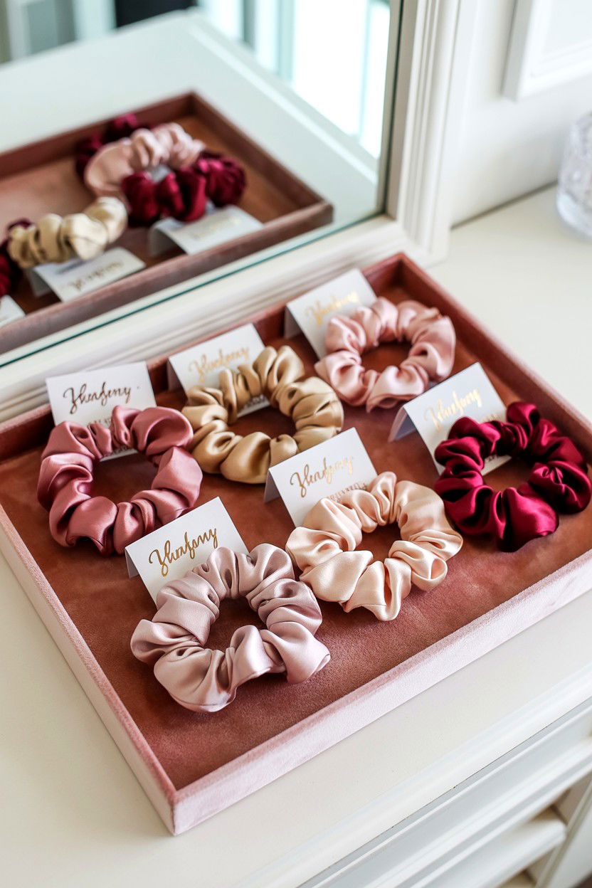Silk Scrunchie - 25 Valentine's Day Party Favor Ideas