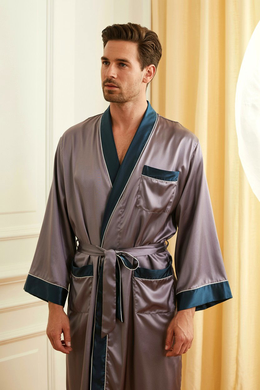 Silk robe for men - 25 Romantic Gifts for Husband on Valentine's Day