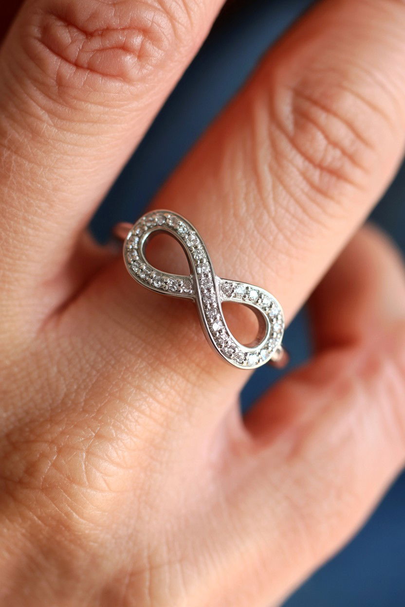 Silver Infinity Ring - 25 Valentine's Day Promise Ring Ideas