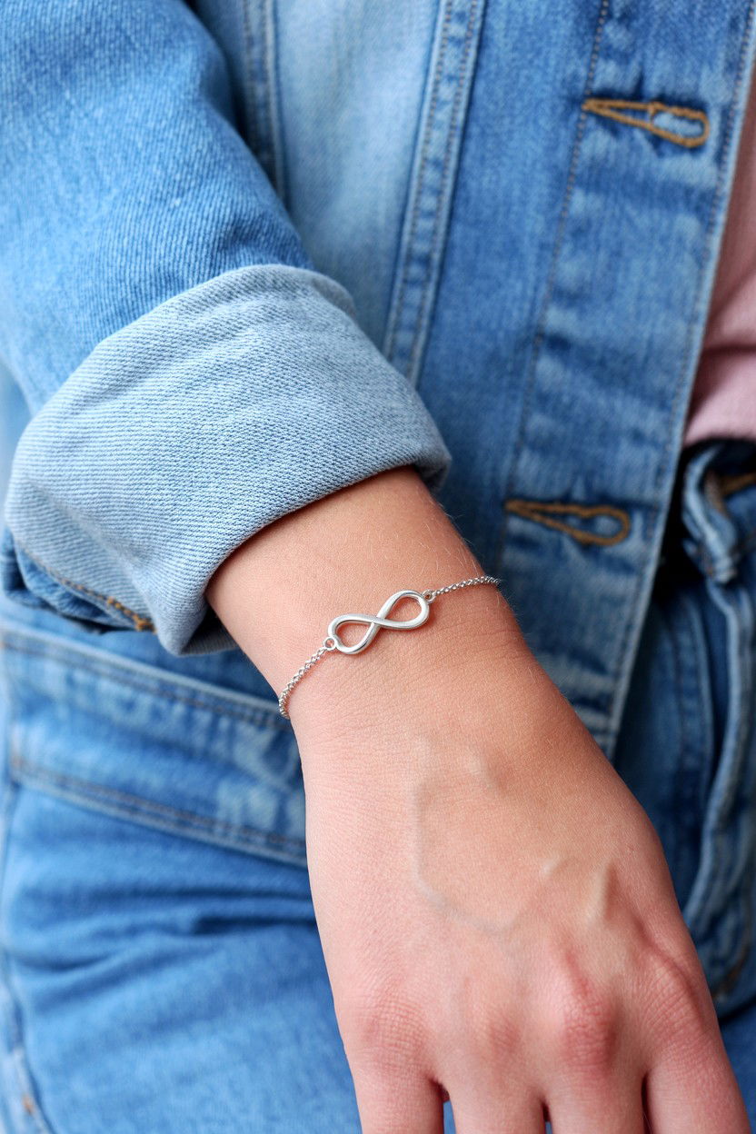 Silver infinity bracelet - 25 Valentine's Day Infinity Jewelry Ideas