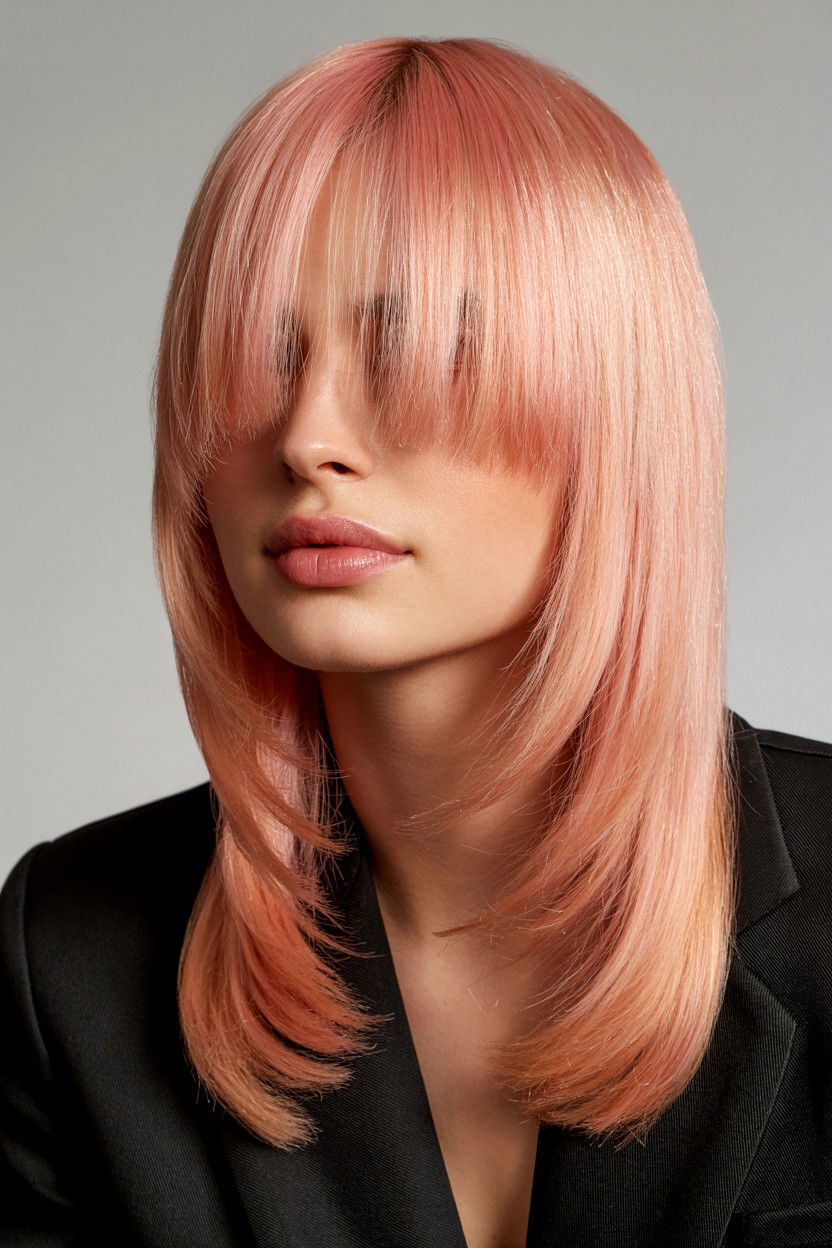 Sleek Straight Blowout - 25 Valentine's Day Blowout Ideas