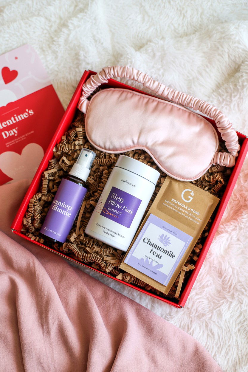 Sleep Gift Box - 25 Valentine's Day Care Package Ideas for Her