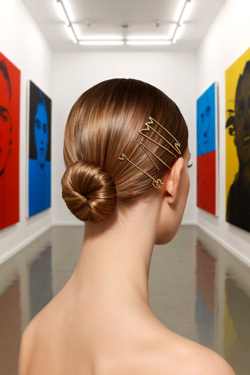 Slick Back Bun - 25 Cute Valentine's Day Hair Ideas