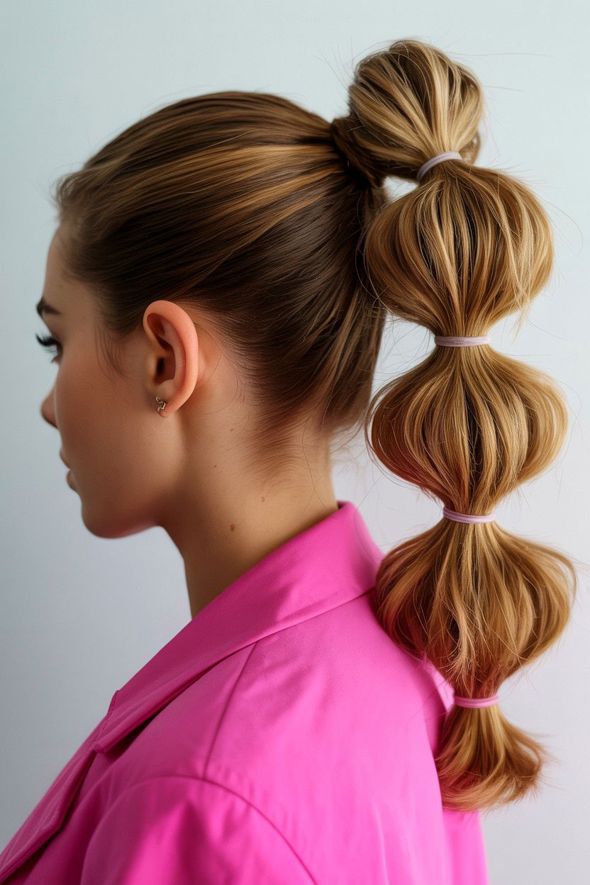 Slick back bubble ponytail - 25 Valentine's Day Slicked Back Hair Ideas