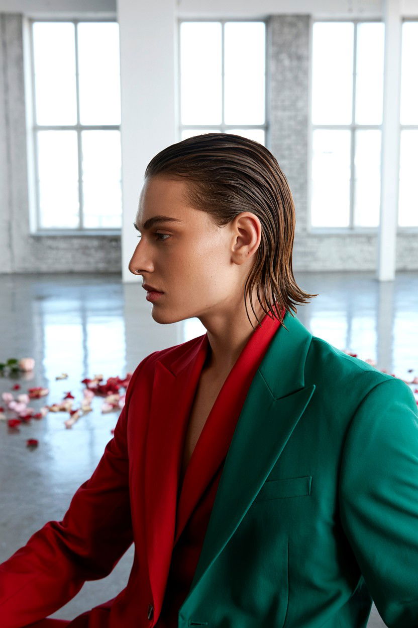 Slicked Back Wet Look - 25 Elegant Valentine's Day Hairstyles