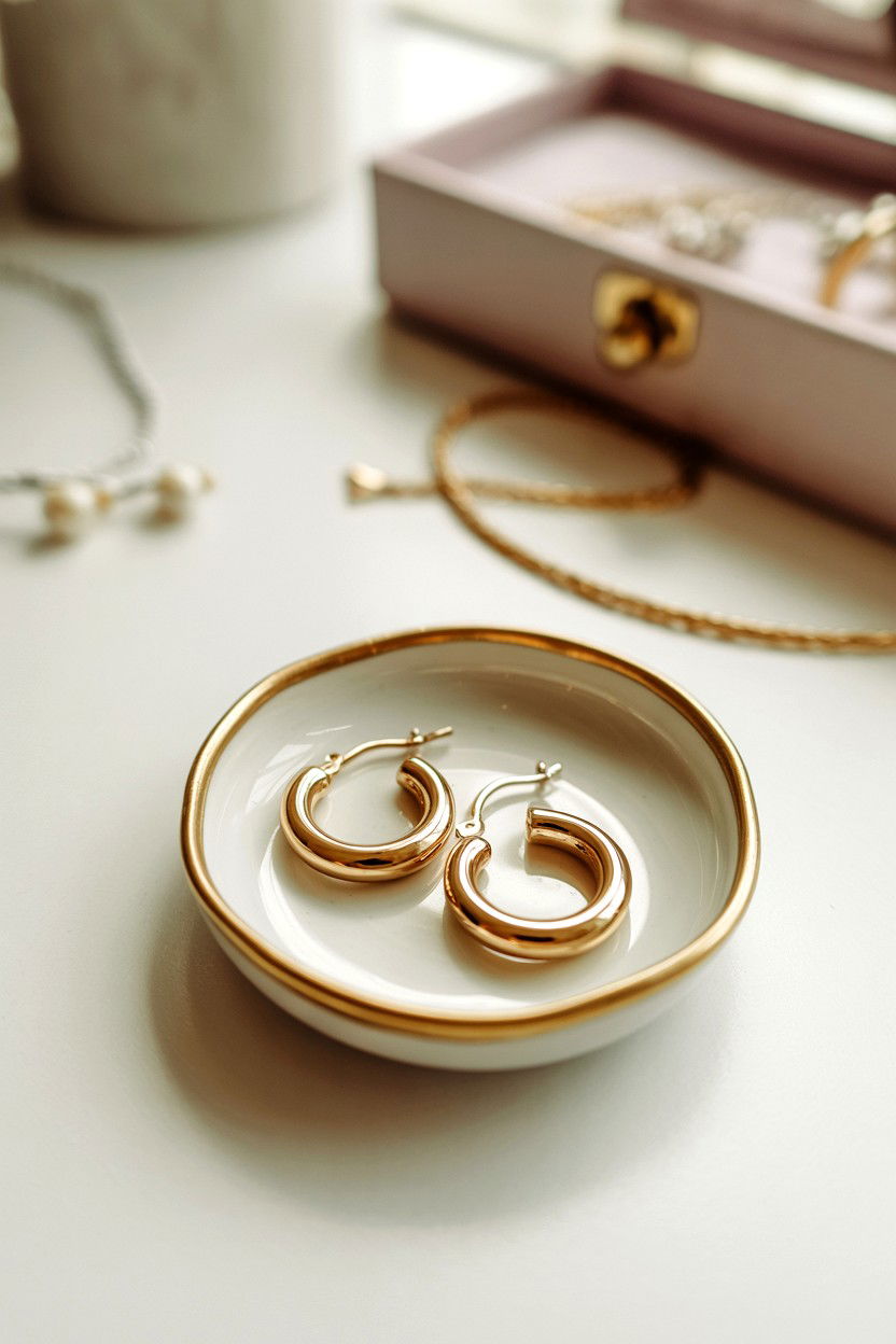 Small Gold Hoops - 25 Cheap Valentine's Day Gifts for Girlfriend