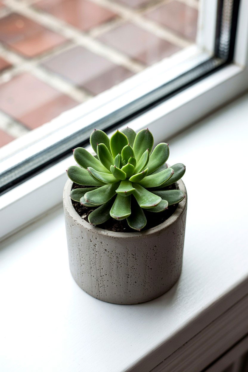 Small Potted Succulent - 25 Minimalist Valentine's Day Ideas