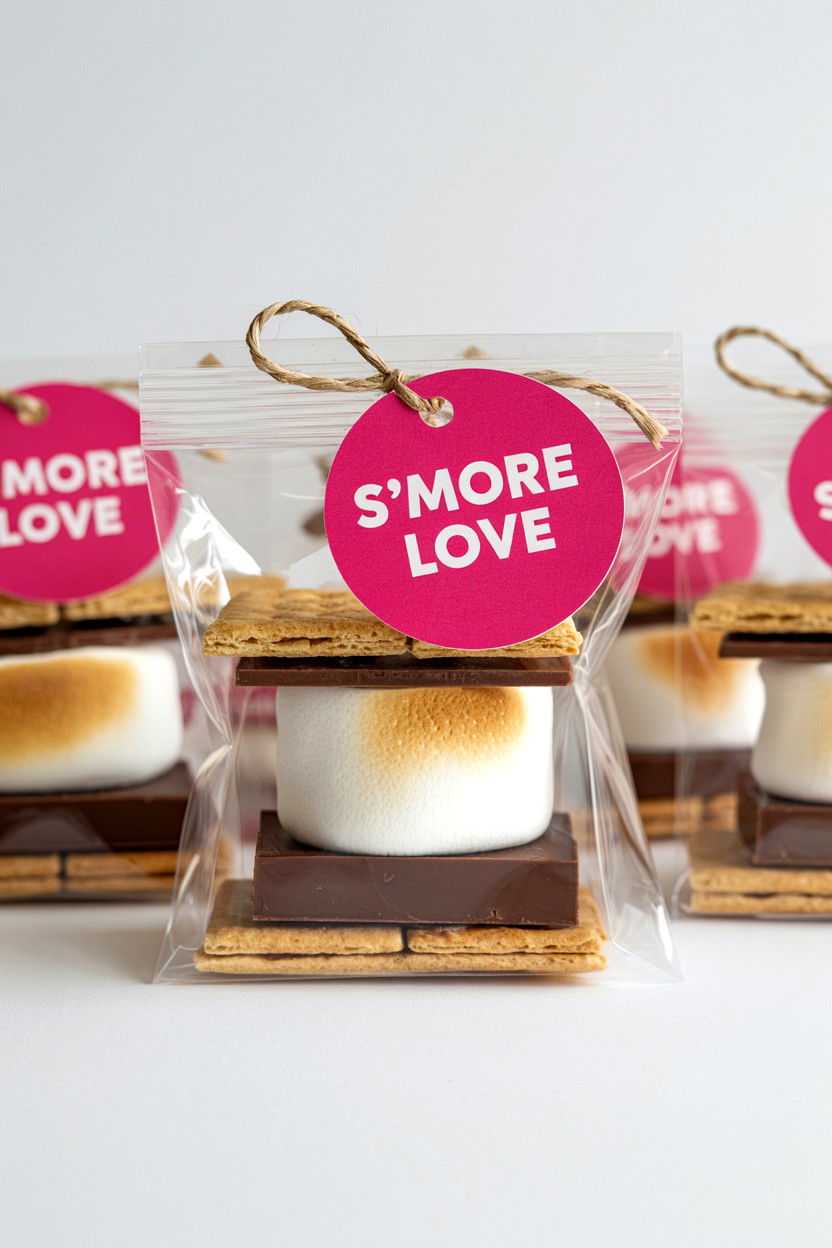Smores Kit Bags - 25 Valentine's Day Wedding Favor Ideas