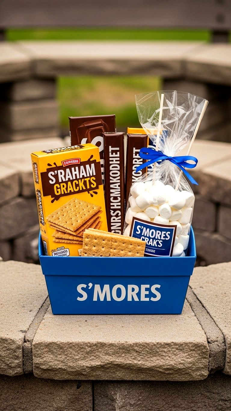 Smores gift basket - 25 valentine's day gift basket ideas