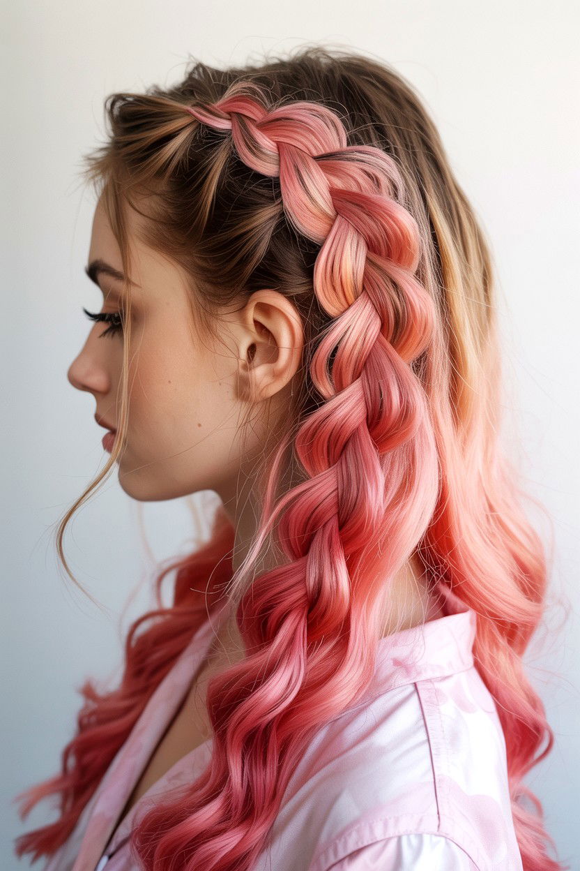 Snake Braid - 25 Valentine's Day Braided Hairstyles
