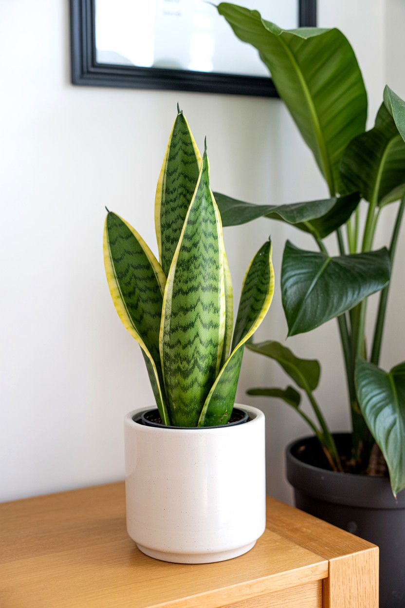 Snake Plant In Pot - 25 Minimalist Valentine's Day Gifts for Him