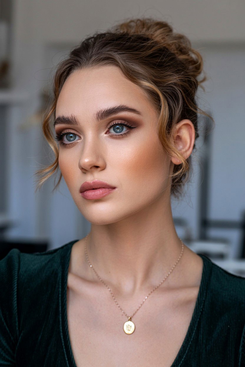 Soft Brown Smudge - 25 Natural Valentine's Day Makeup Looks