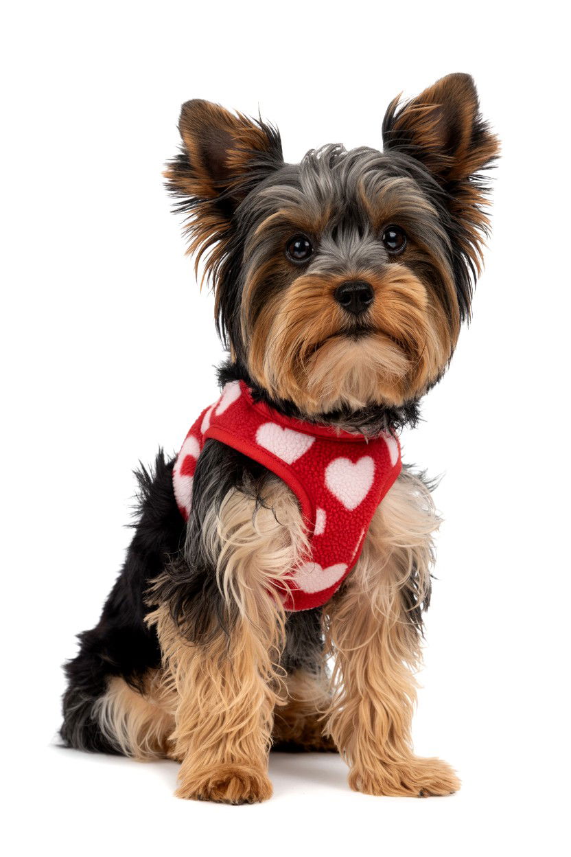 Soft Fleece Valentine Harness - 25 Valentine's Day Pet Harness Ideas