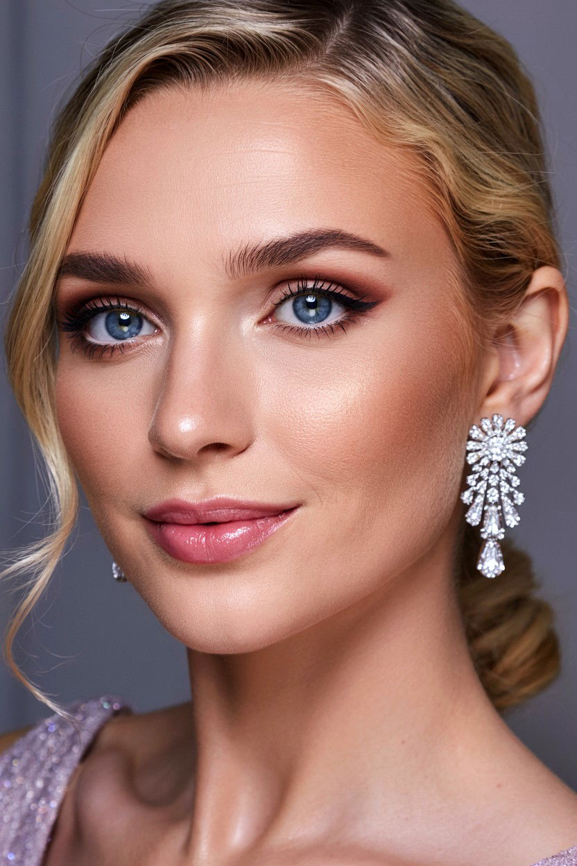 Soft Glam Makeup - 25 Valentine's Day Makeup for Blue Eyes