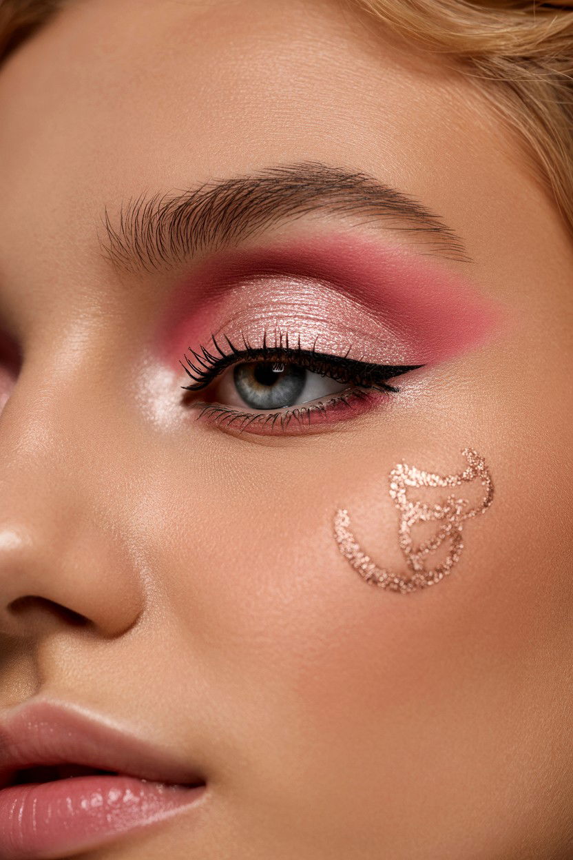 Soft Pink Eyeshadow - 25 Pink Valentine's Day Makeup Looks