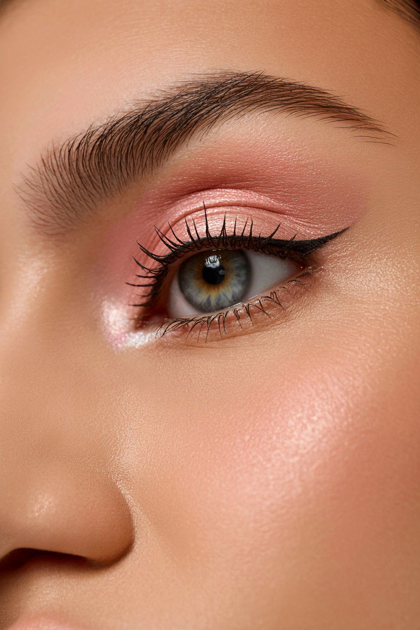 Soft Pink Eyeshadow - 25 Valentine's Day Doe Eye Makeup