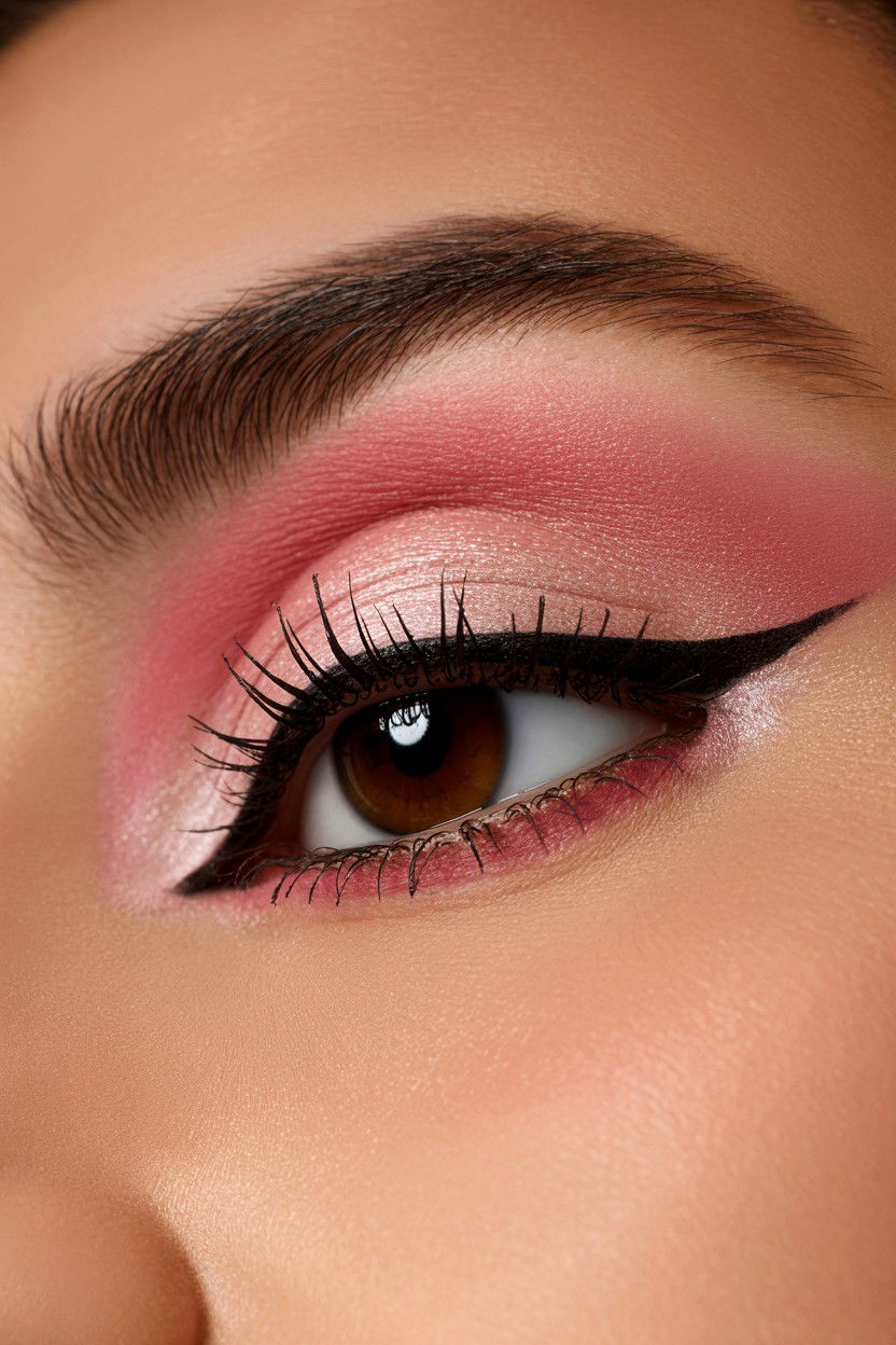 Soft Pink Matte - 25 Valentine's Day Makeup for Brown Eyes