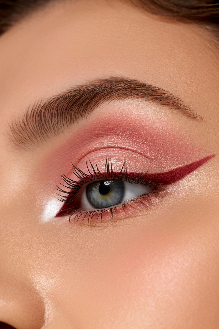 Soft Pink Matte - 25 Valentine's Day Eyeshadow Ideas