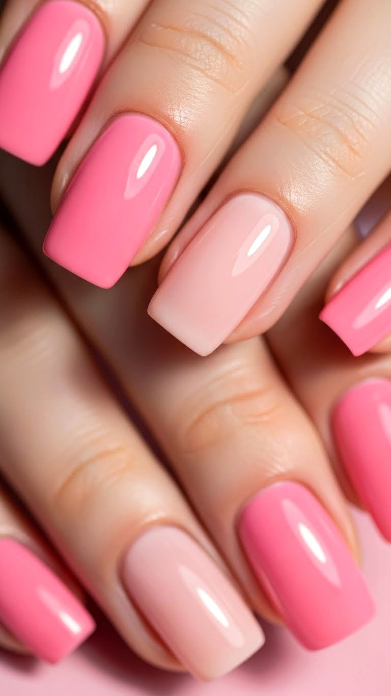 Soft Pink Nails - 25 valentine's day nails