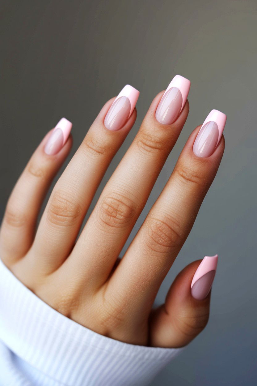 25 Trendy Negative Space Valentine's Day Nail Ideas