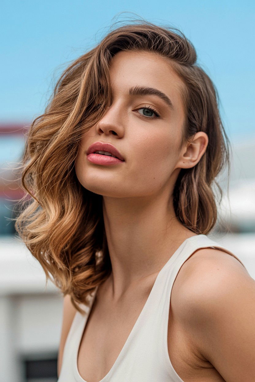 Soft Side Waves - 25 Valentine's Day Side Swept Hair Ideas