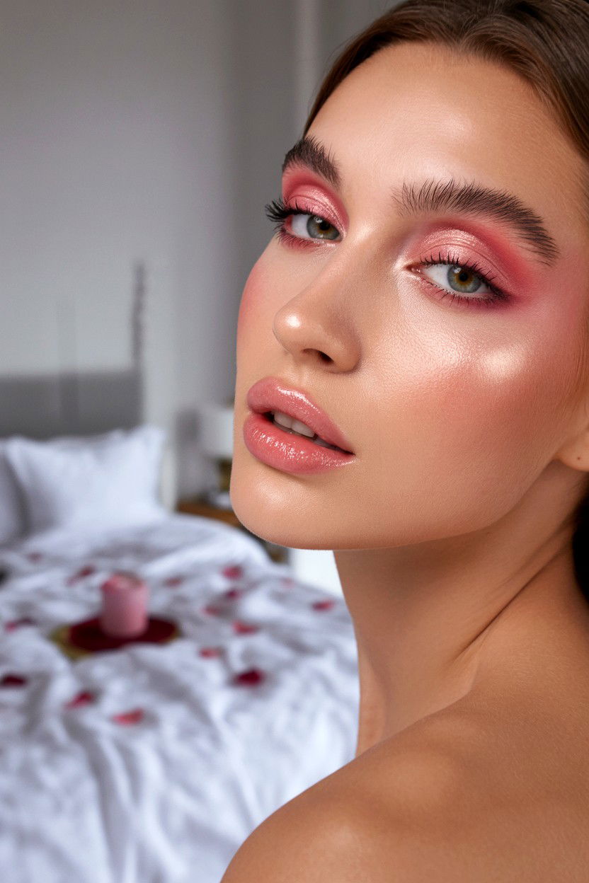 Soft petal makeup - 25 Dewy Valentine's Day Makeup Looks