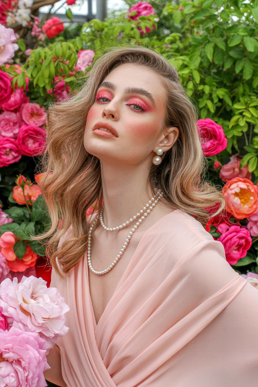 Soft pink eyeshadow - 25 Glamorous Valentine's Day Makeup