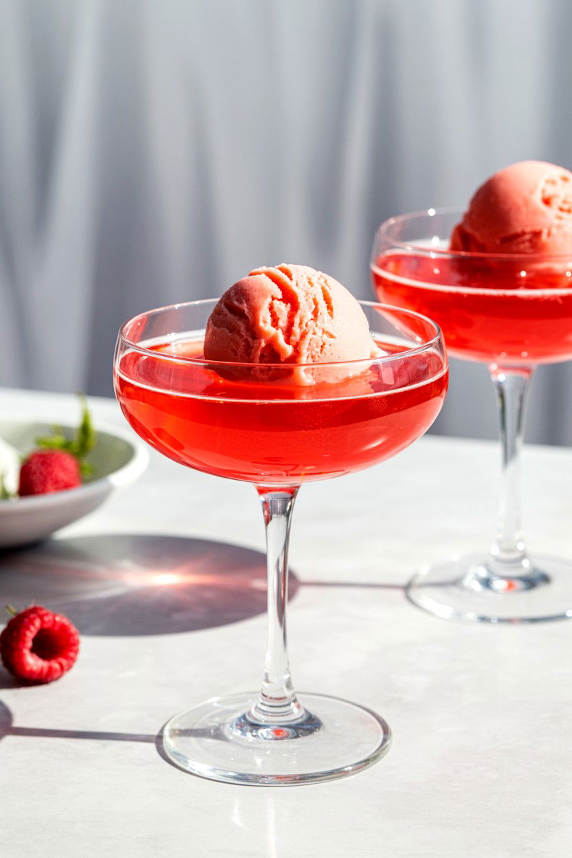 Sorbet Champagne - 25 Valentine's Day Champagne Cocktails