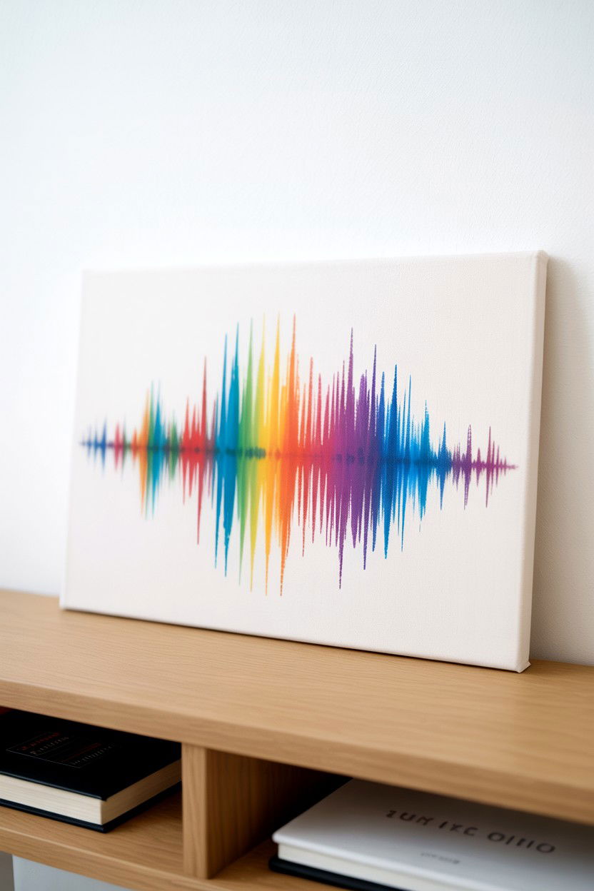 Sound Wave Art - 25 Long Distance Valentine's Day Gifts for Boyfriend