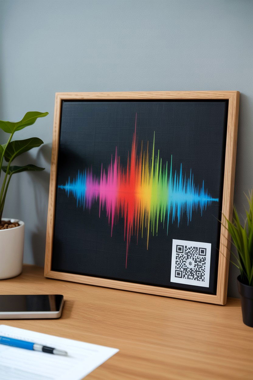 Soundwave voice art - 25 Long Distance Valentine's Day Surprise Ideas