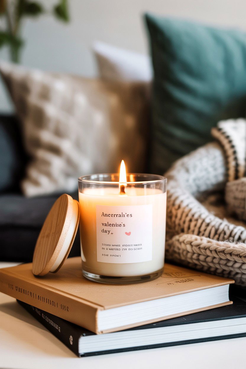 Soy Wax Candle - 25 Valentine's Day Candle Ideas