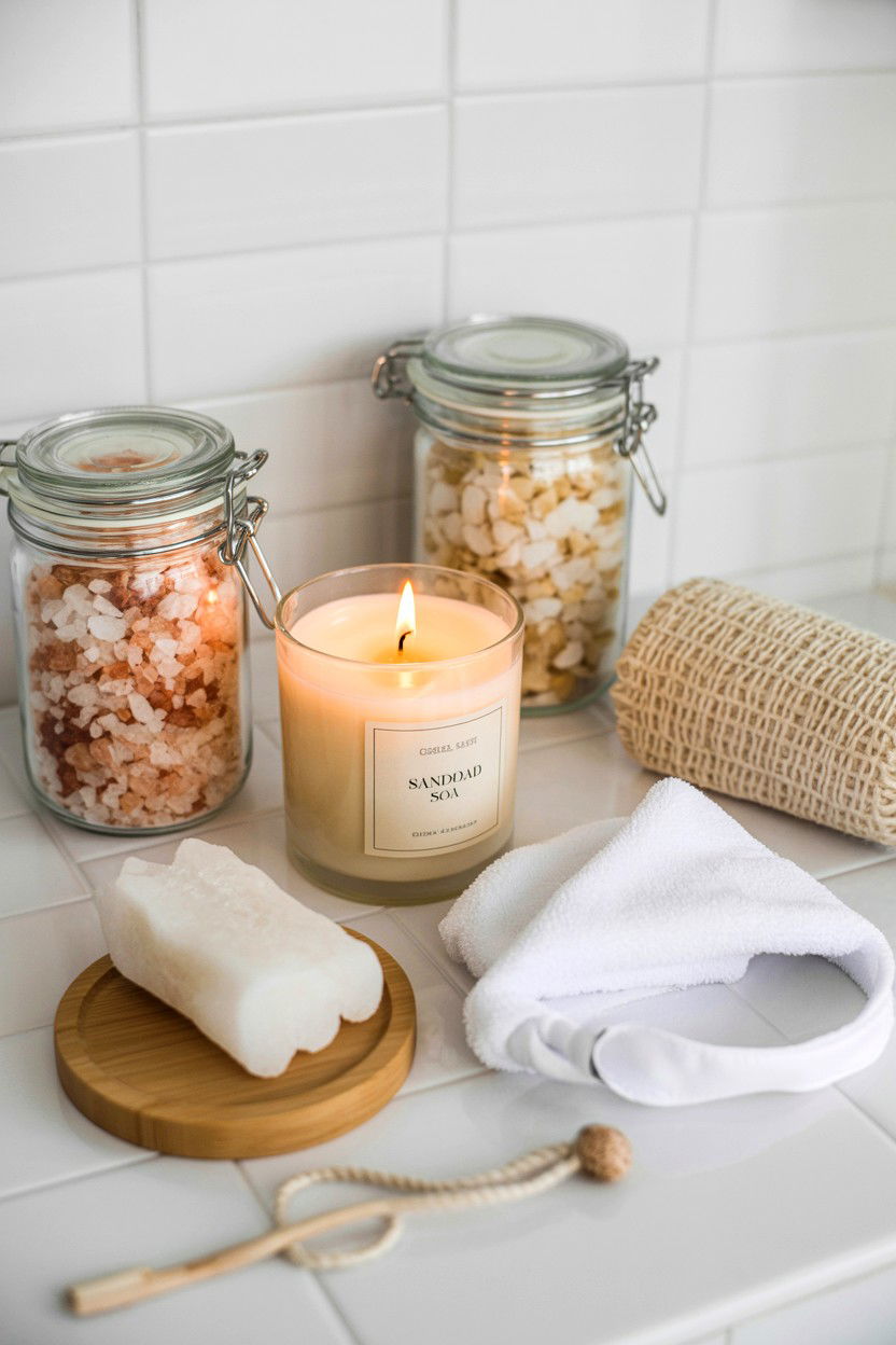 Spa Bath Kit - 25 Valentine's Day Pamper Gift Basket Ideas