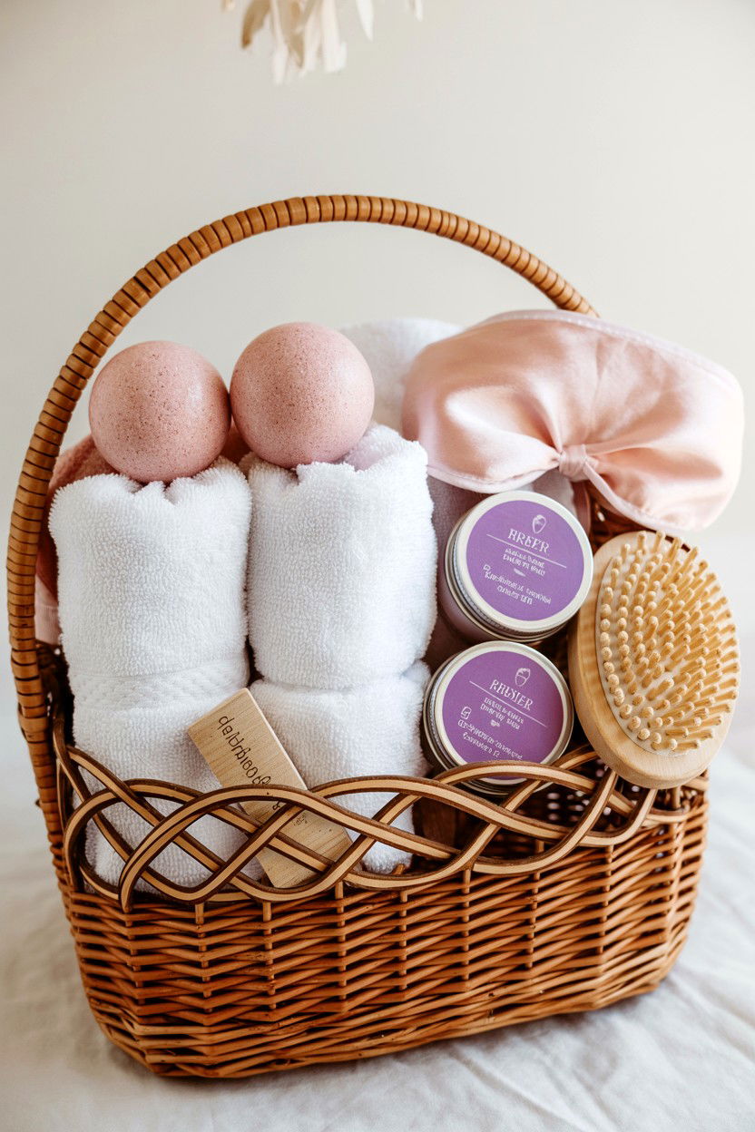 Spa Gift Basket For Her - 25 Valentine's Day Romantic Gift Basket Ideas
