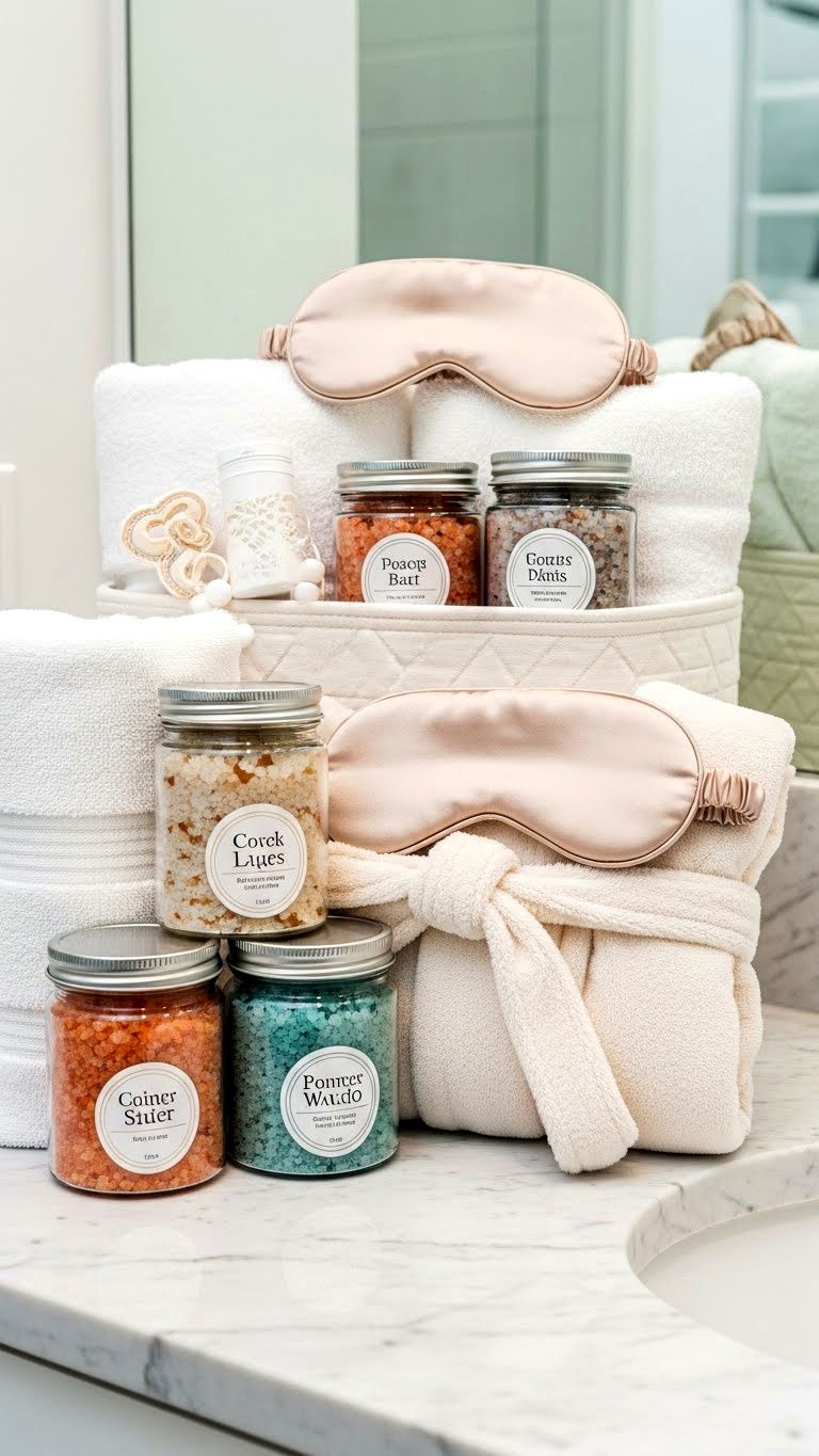 Spa Gift Basket - 25 valentine's day basket ideas
