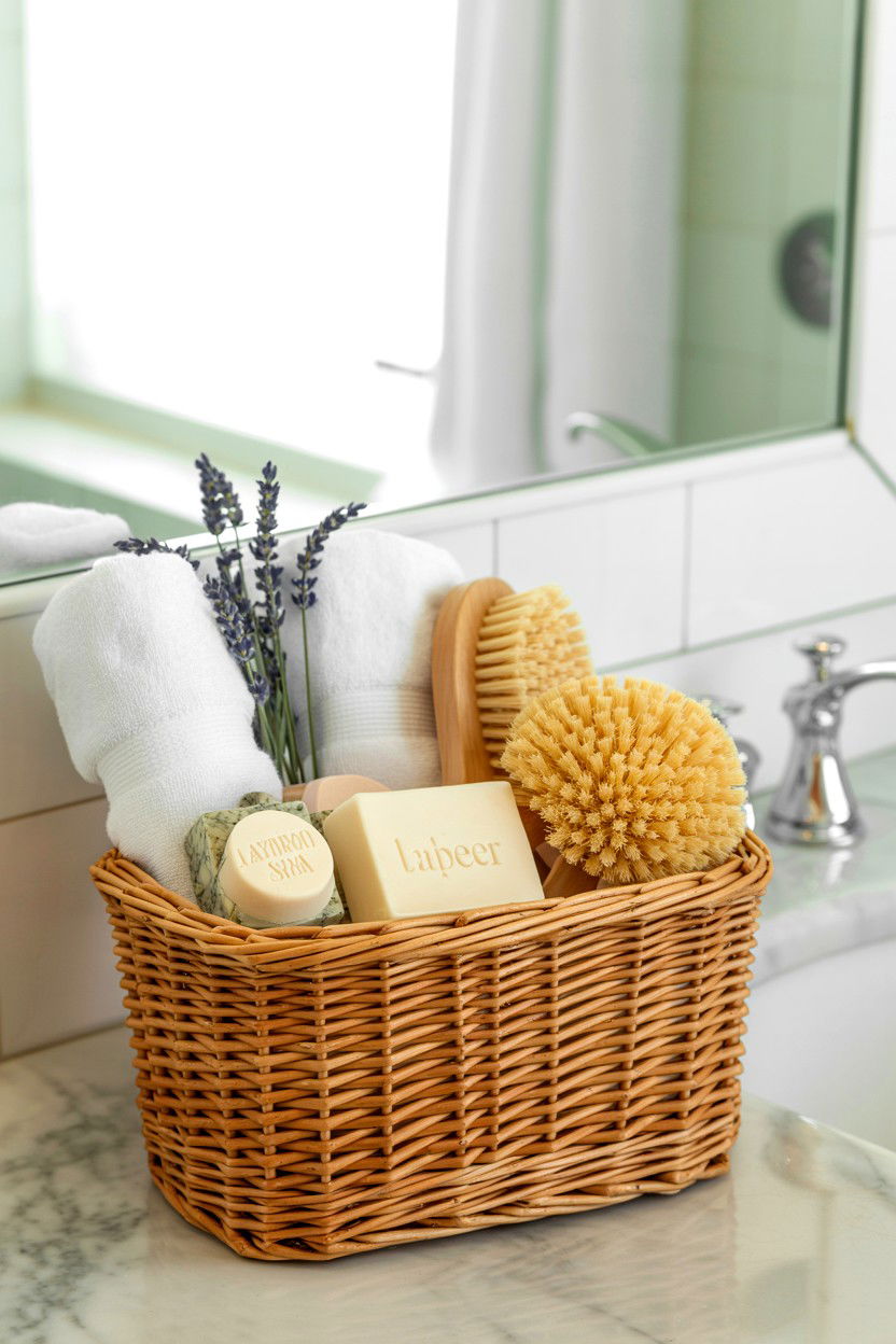 Spa bath gift basket - 25 Valentine's Day Relaxation Gift Basket Ideas