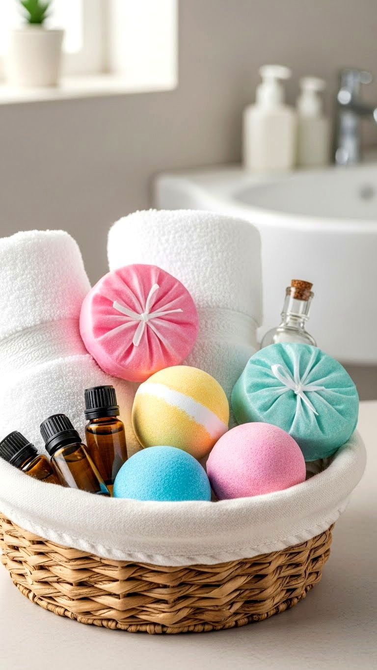 Spa gift basket - 25 valentine's day gift basket ideas