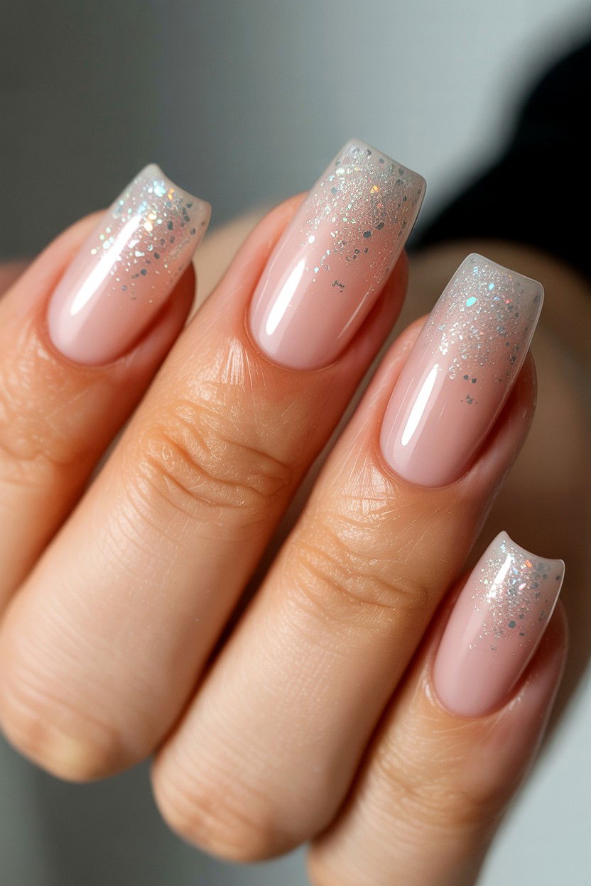 Sparkly Ombre Nails - 25 Ombre Valentine's Day Nail Ideas