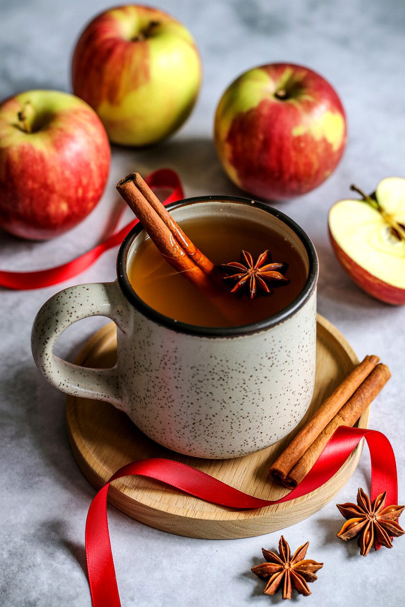 Spiced Apple Cider - 25 Valentine's Day Non Alcoholic Drink Ideas
