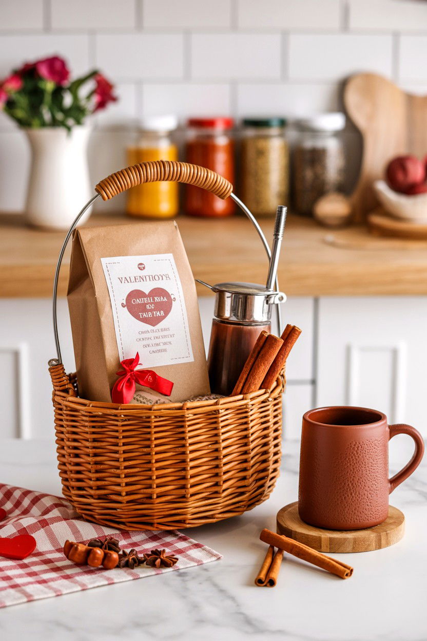 Spiced Chai Tea Basket - 25 Valentine's Day Tea Gift Basket Ideas