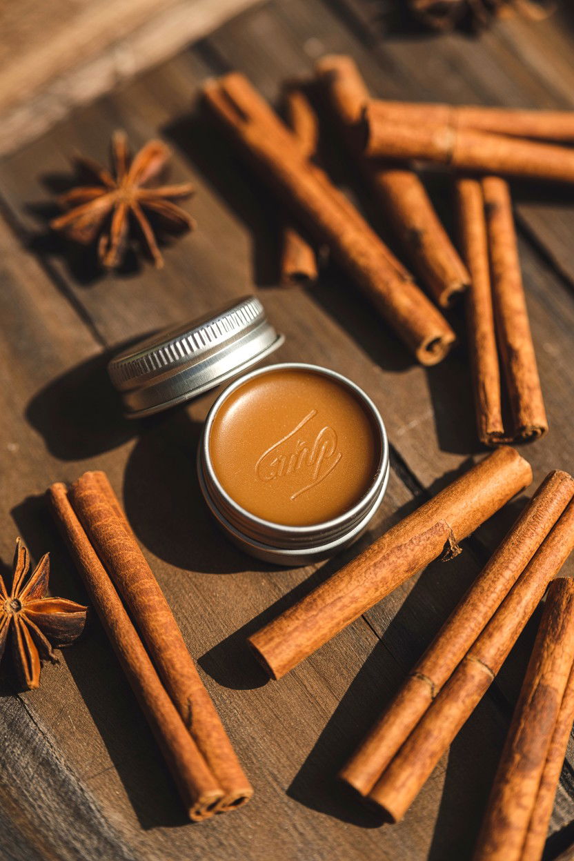 Spicy Cinnamon Lip Balm - 25 Valentine's Day Essential Oil Ideas