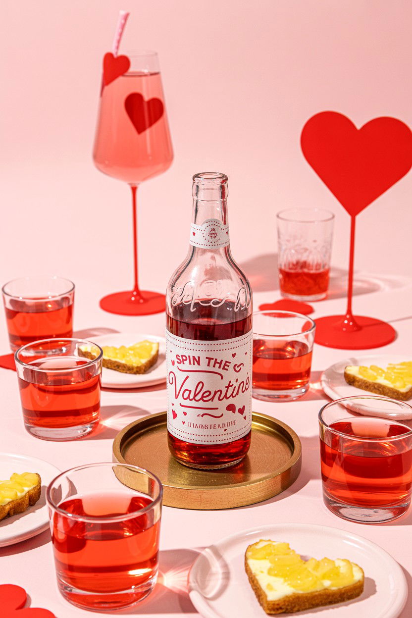 Spin The Bottle Valentines - 25 Valentine's Day Drinking Games