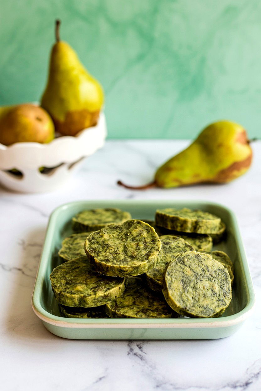 Spinach pear pet snacks - 25 Valentine's Day Pet Treat Ideas
