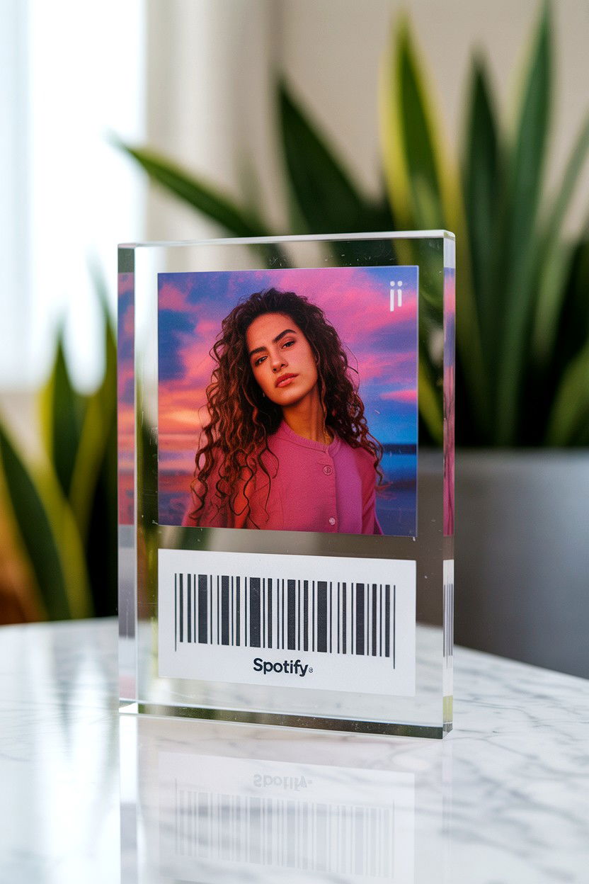 Spotify Glass Plaque - 25 Valentine's Day Playlist Gift Ideas