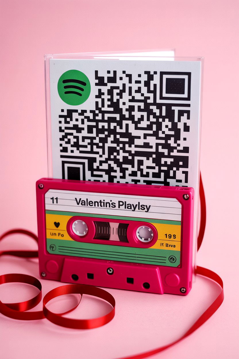 Spotify Playlist Card - 25 Valentine's Day Card Ideas for Boyfriend
