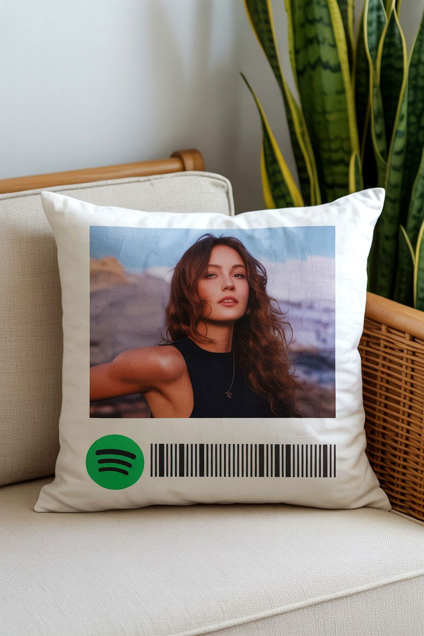 Spotify Throw Pillow - 25 Valentine's Day Custom Spotify Ideas