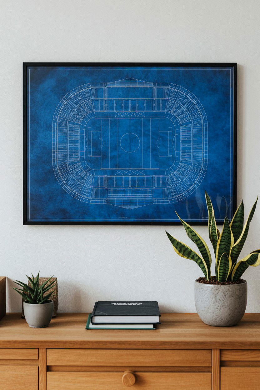 Stadium Map Wall Art - 25 Sports Fan Valentine's Day Gifts