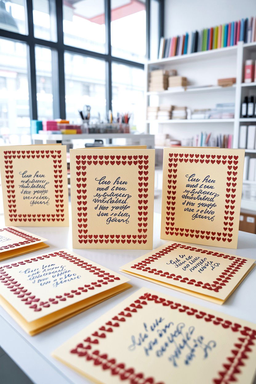 Stamp art cards - 25 Creative Valentine's Day Card Ideas