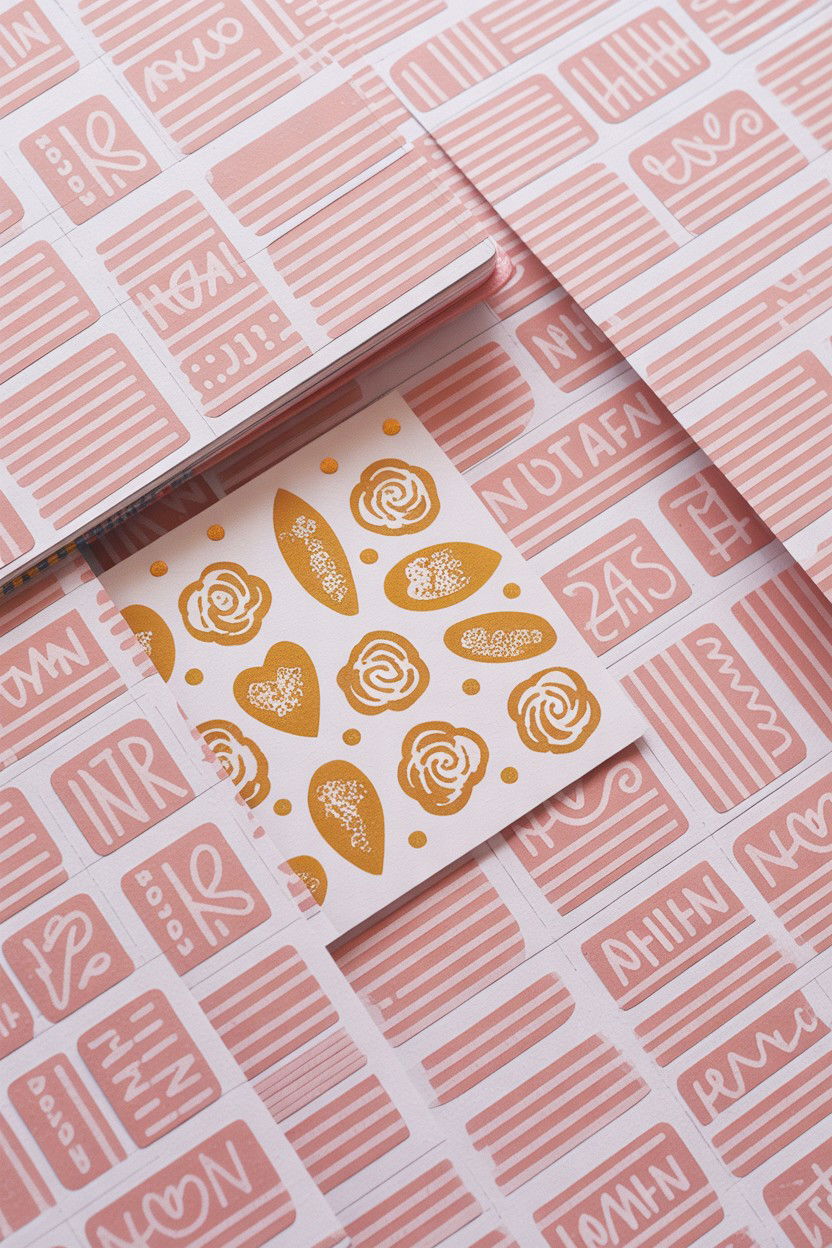 Stamped Scrapbook Pattern - 25 Valentine's Day Scrapbook Layout Ideas