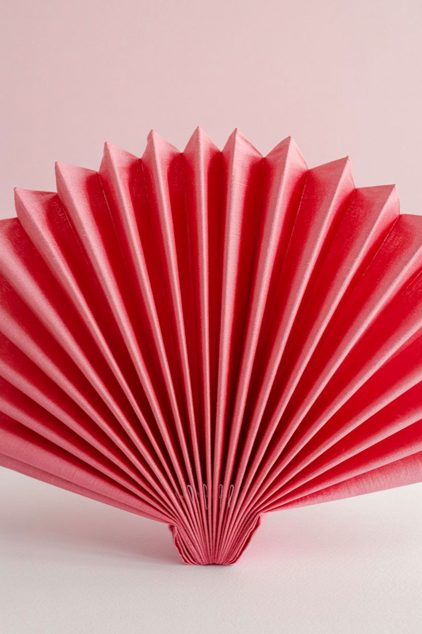 Standing Fan Napkin - 25 Valentine's Day Napkin Folding Ideas