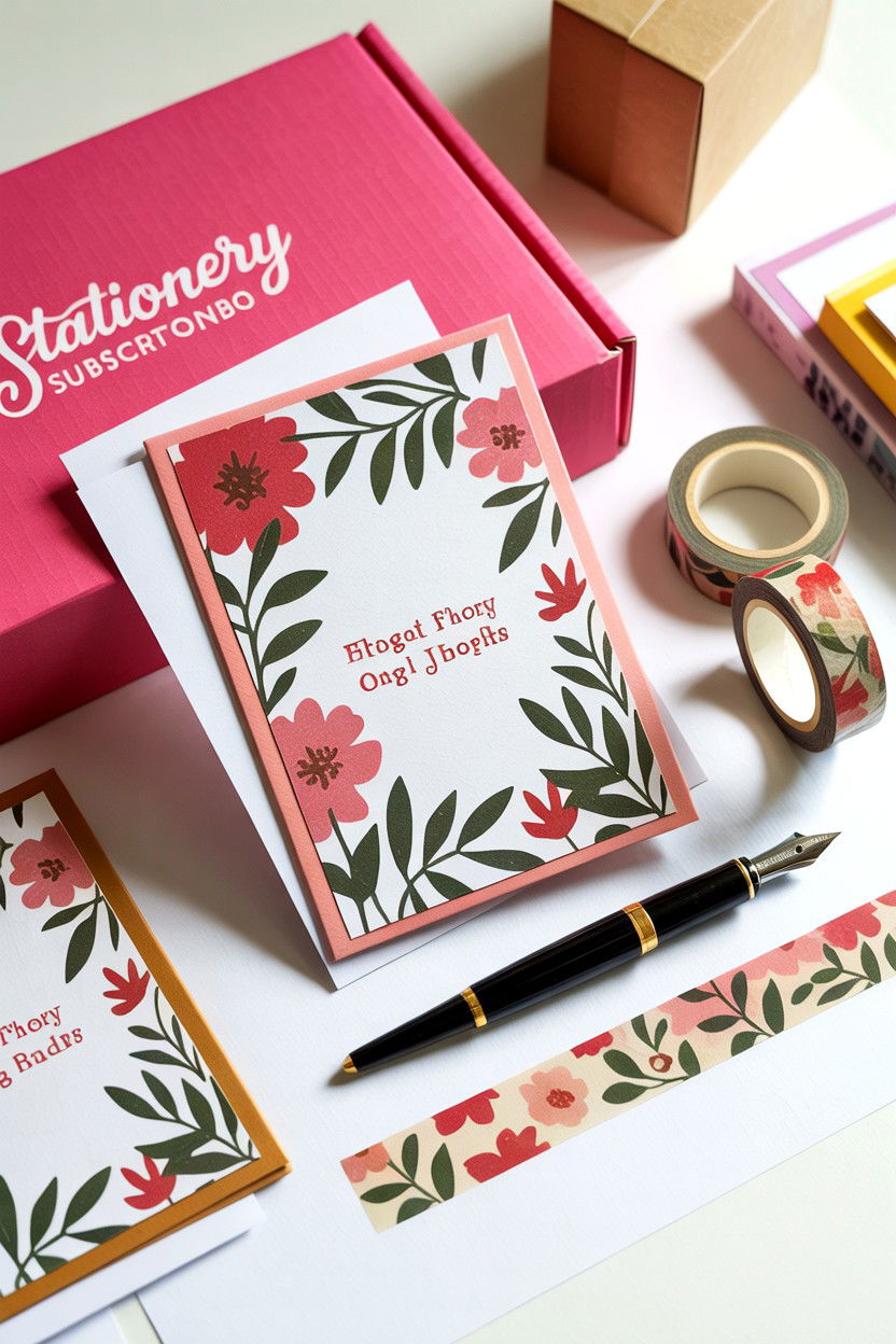 Stationery Subscription Box - 25 Valentine's Day Subscription Box Ideas